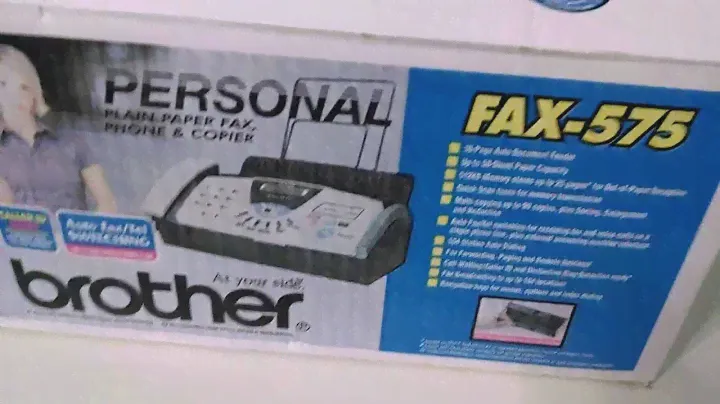 Распаковка персонального факсимильного аппарата Brother FAX575