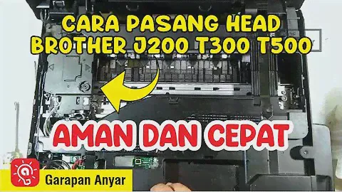 Video Full, Tutorial Pasang Print Head Baru Printer Brother j200 t300 t500 t700