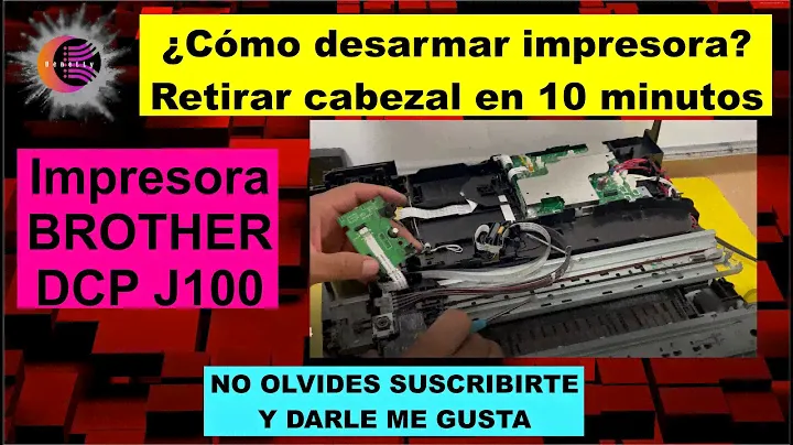 desarmar impresora brother j100 retirar cabezal