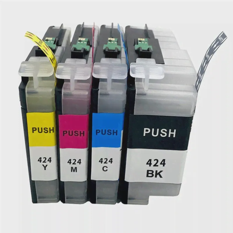Новый 1 шт. Чернильный Картридж LC424 LC424XL BK Для Принтера Brother DCP-J1200DW Цветная Печать Высокая Воспроизводимость Насыщенности Цвета