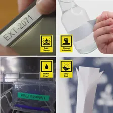 🛍 KZE 12 мм 231 черно-белая ламинированная кассета стандарта совместима с принтерами Brother p-touch, лента для этикеток стандарта tze