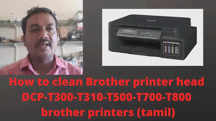 How to clean Brother printer head DCP-T300-T310-T500-T700-T800 brother printers (tamil)