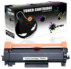 1 Черный тонер картридж подходит к Brother TN760 MFC-L2710DW DCP-L2550DW HL-L2350DW—