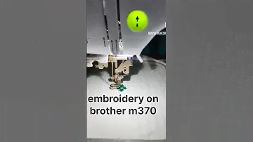 embroidery on men's shirt with brother innovis M 370 #m370 #brothermachine #embroidery
